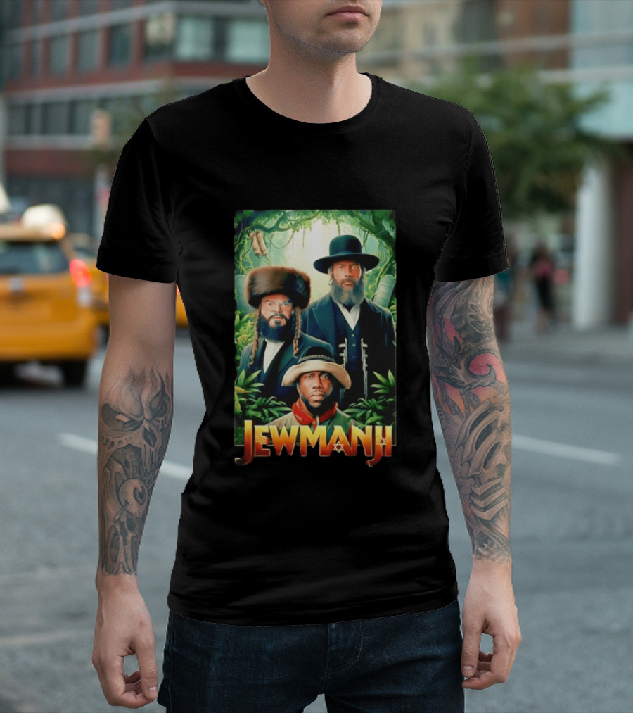 Jewmanji Movie Parody With Orthodox Jewish Characters T-Shirt