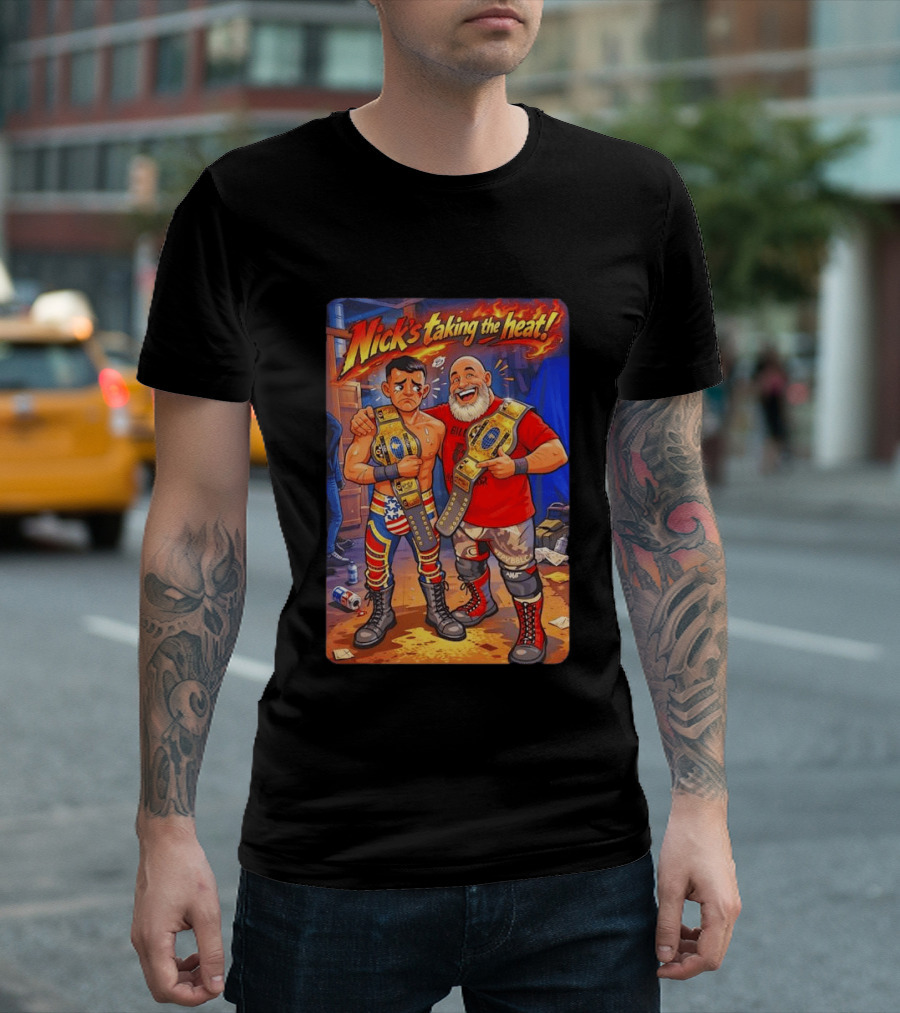 Nick's Taking The Heat Wrestling Champions Fire T-Shirt