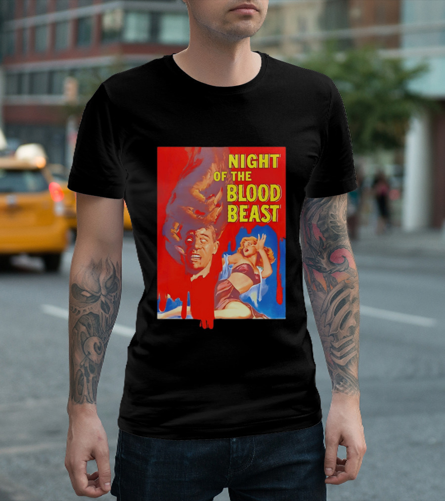 Night Of The Blood Beast Vintage Horror Movie T-Shirt