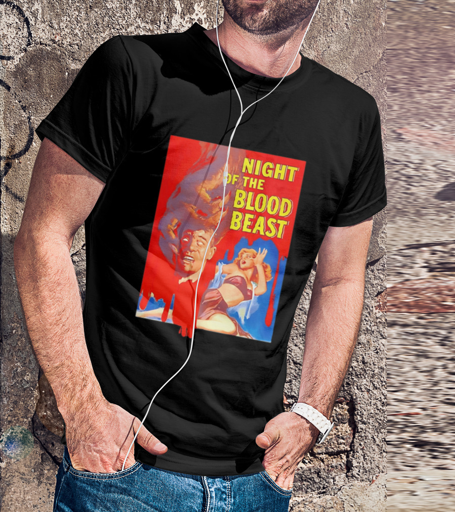 Night Of The Blood Beast Vintage Horror Movie T-Shirt