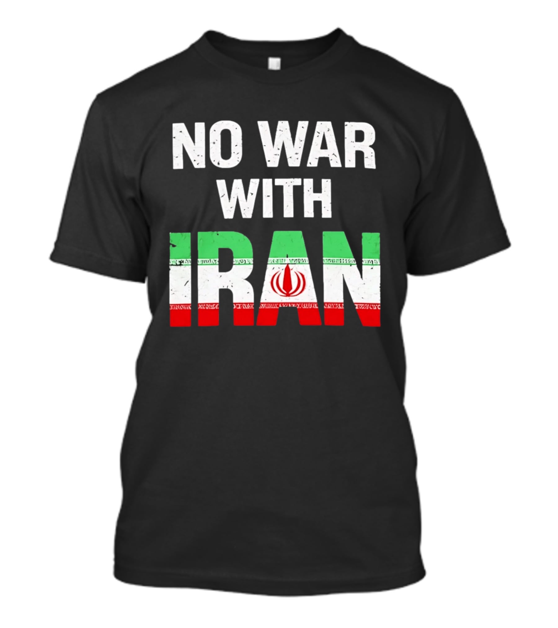No War With Iran Peace Protest Iran Flag T-Shirt