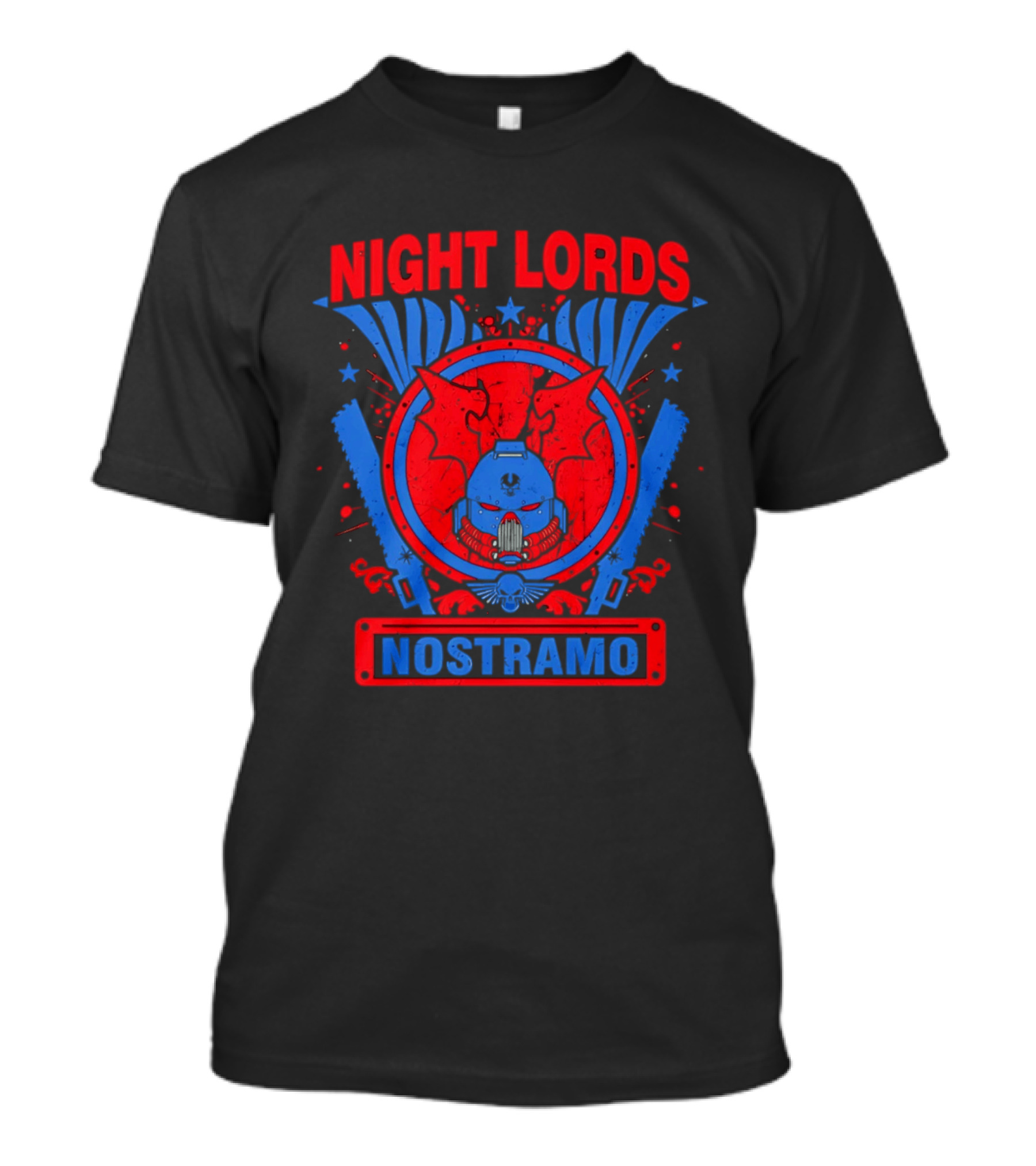 Night Lords Nostramo Crest Warp Chainsaw Iconography T-Shirt