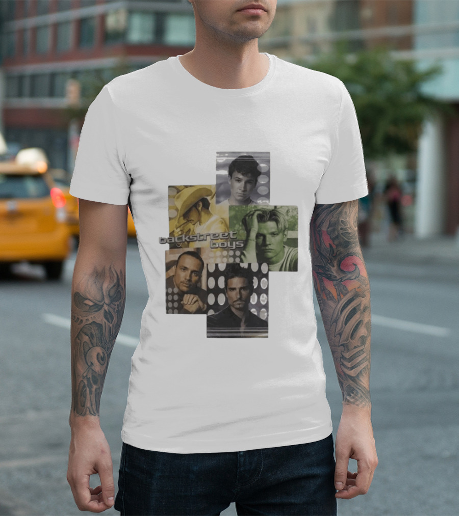 Backstreet Boys Vintage 2000s Collage Retro Aesthetic T-Shirt