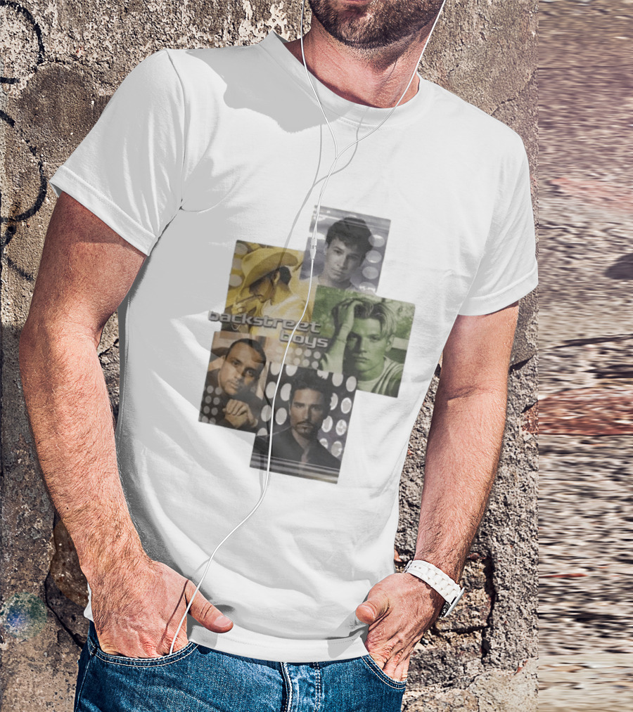 Backstreet Boys Vintage 2000s Collage Retro Aesthetic T-Shirt