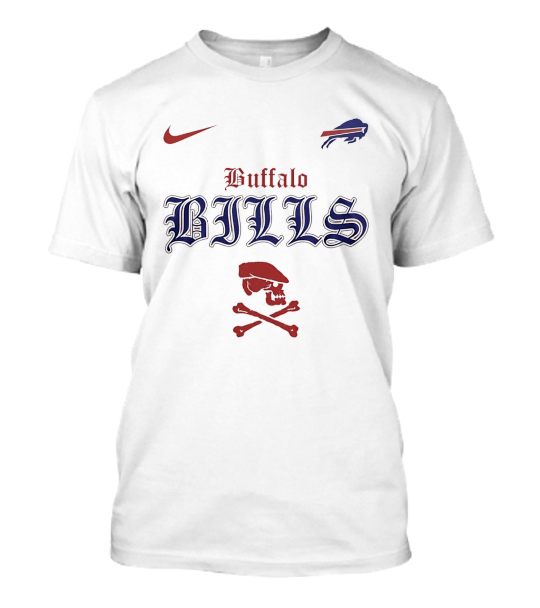 Buffalo Bills Nike Dropkick Murphys Collaboration Go Bills Skull T-Shirt