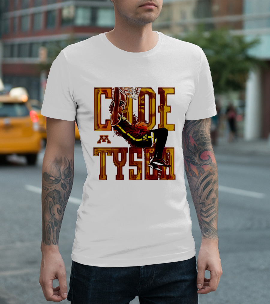 Cade Tyson Minnesota Basketball Dunk NCAA 2026 T-Shirt