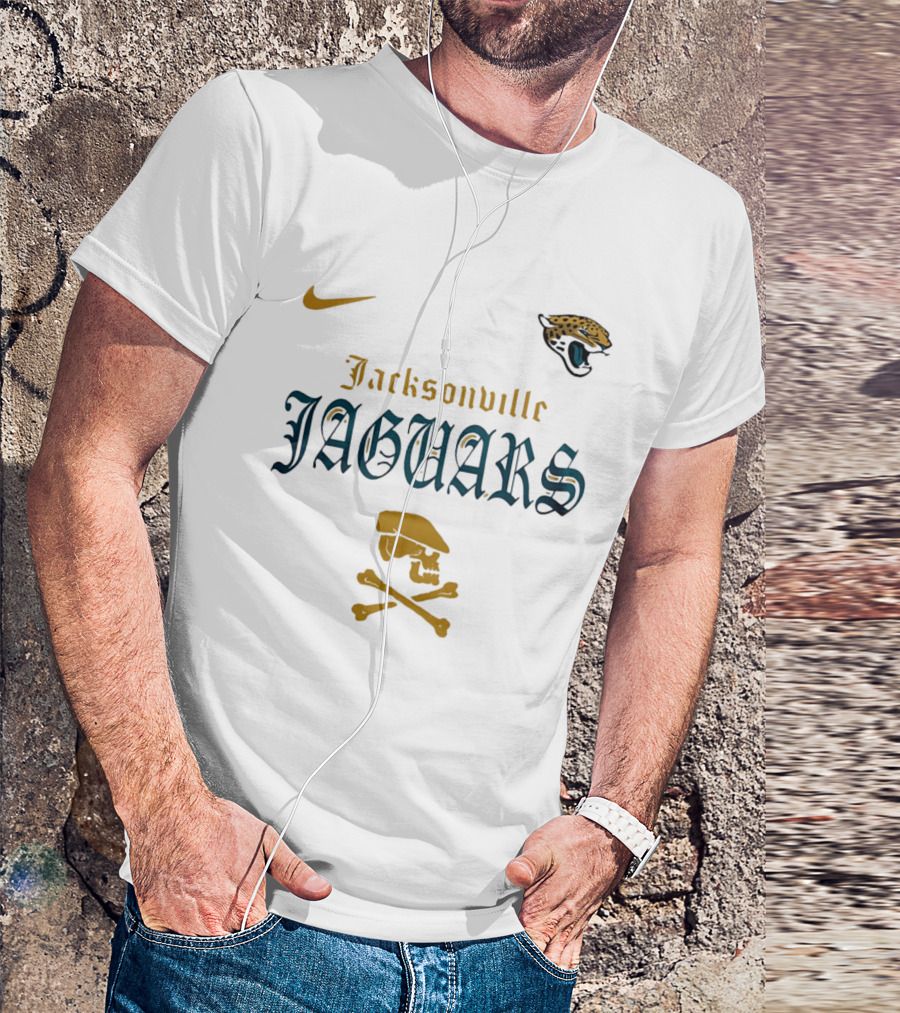 Jacksonville Jaguars Nike Dropkick Murphys Skull T-Shirt