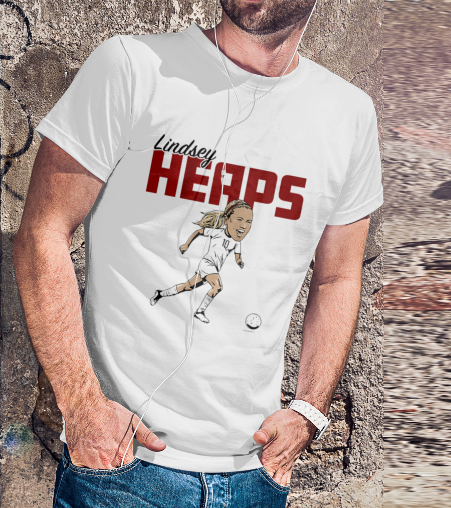 Lindsey Heaps Soccer Caricature USA Player T-Shirt
