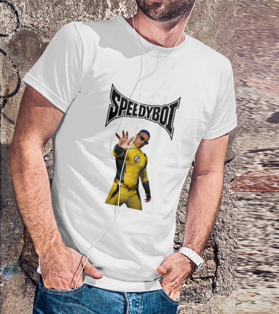 Speedyboi Fast Costume Yellow Superhero Suit T-Shirt