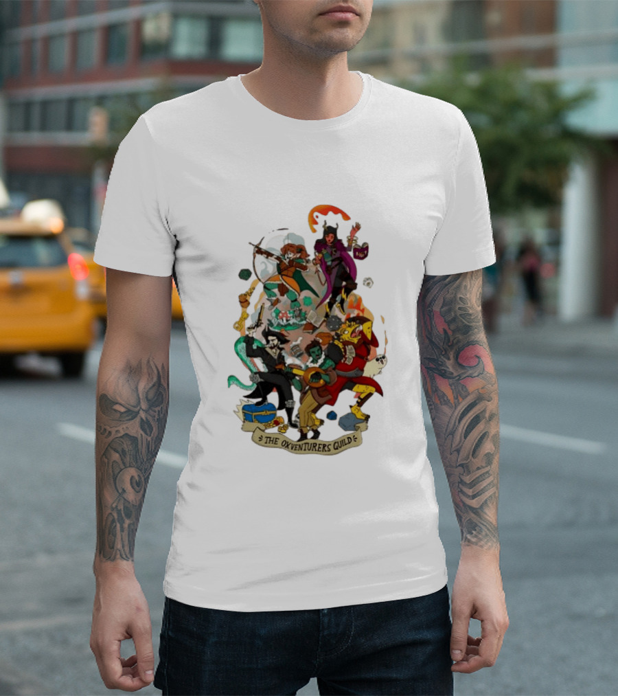 The Oxventurers Guild Dungeons And Dragons Adventure Crew T-Shirt