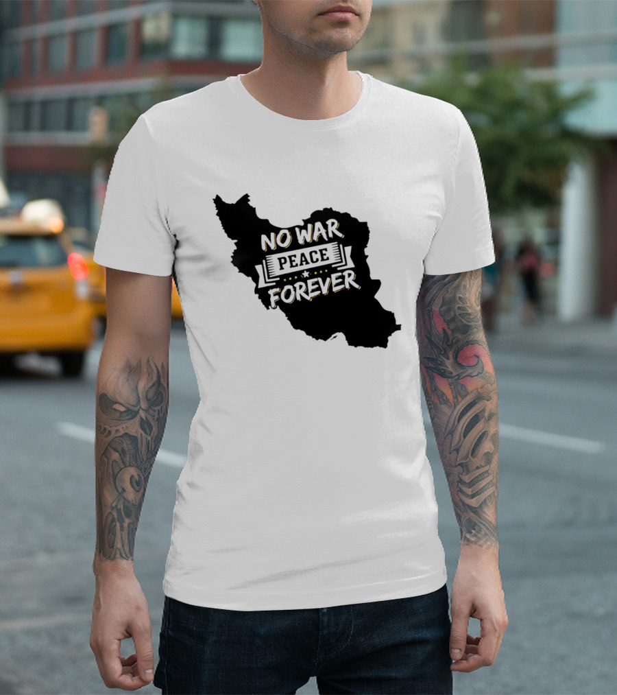 No War Peace Forever Map T-Shirt