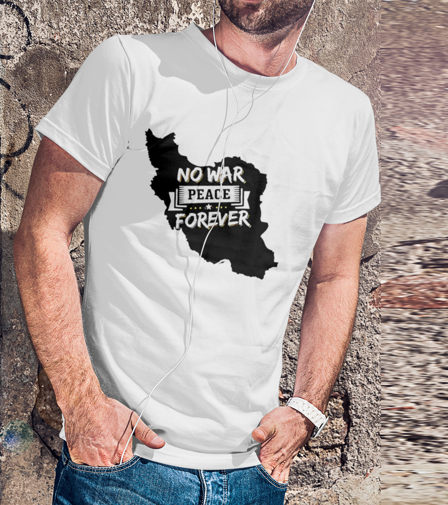 No War Peace Forever Map T-Shirt