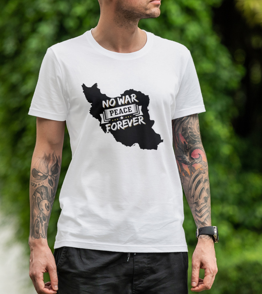 No War Peace Forever Map T-Shirt