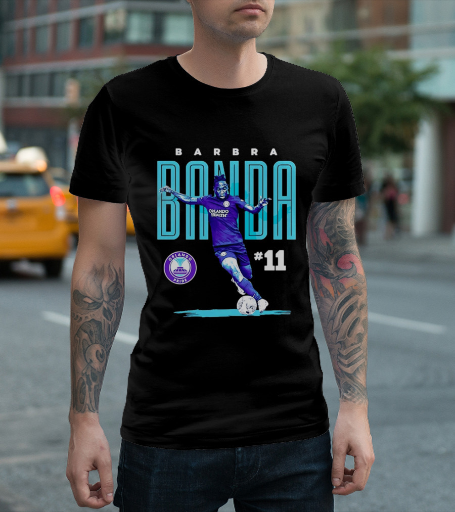 Barbra Banda Orlando Pride #11 Bitmap Player Soccer T-Shirt
