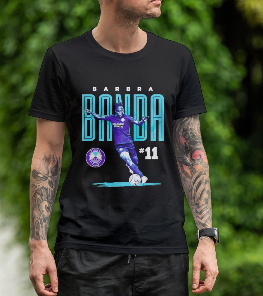 Barbra Banda Orlando Pride #11 Bitmap Player Soccer T-Shirt