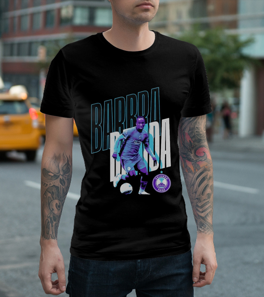 Barbra Banda Orlando Pride Soccer Player Action Pose T-Shirt