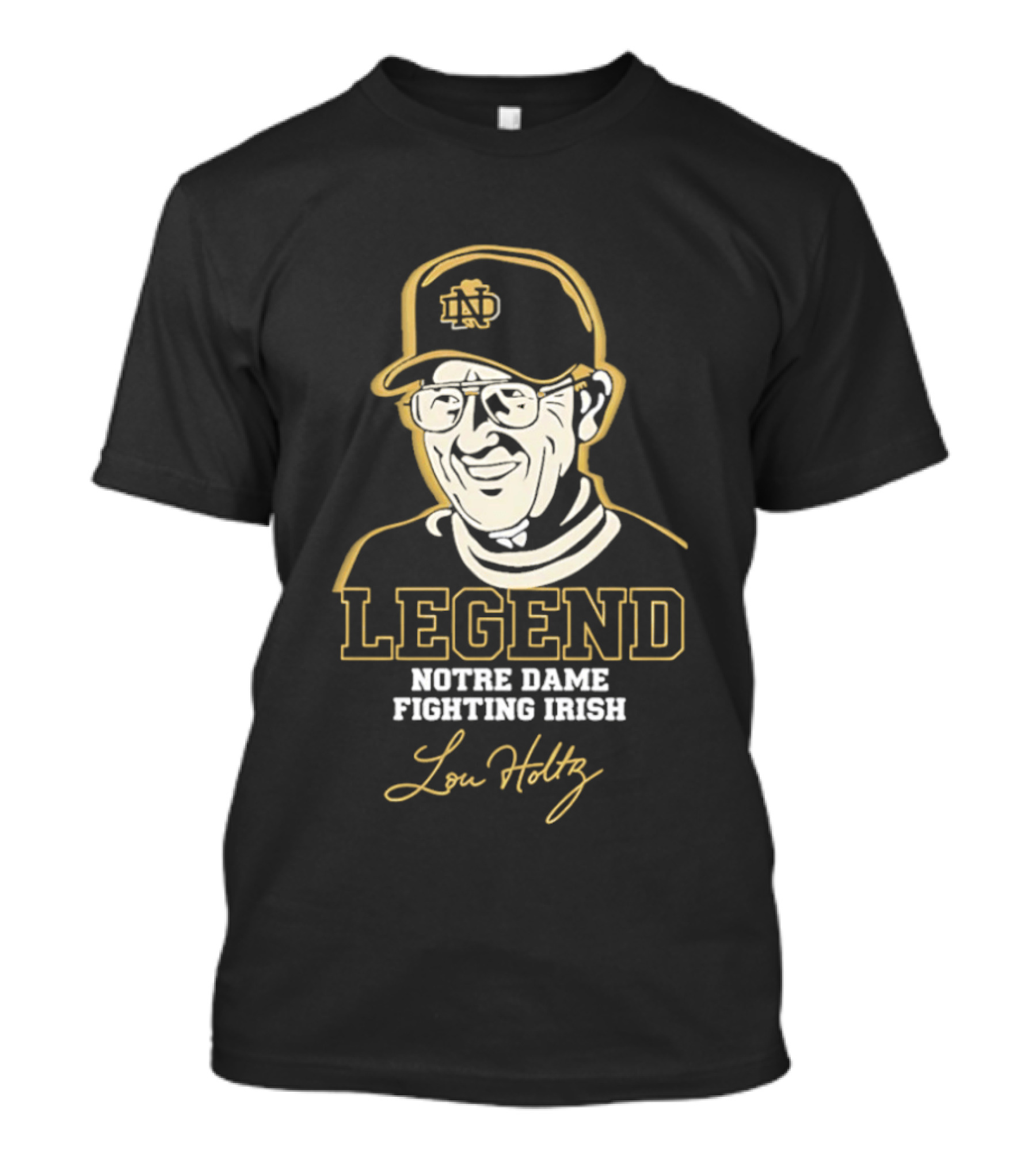 Legend Lou Holtz Notre Dame Fighting Irish T-Shirt
