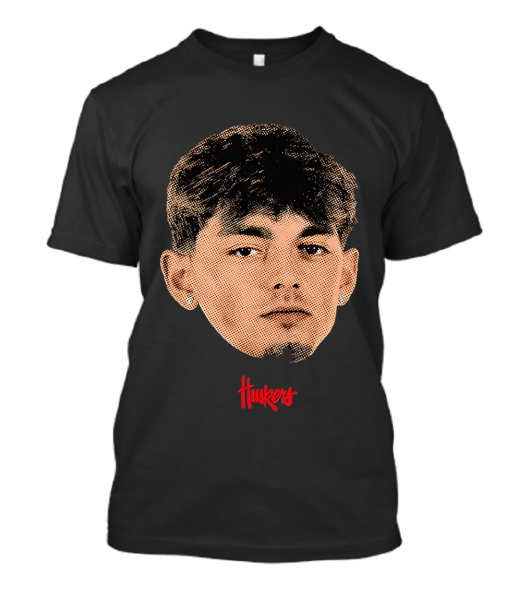 Connor Essegian Huskers Big Head Nebraska Cornhuskers T-Shirt