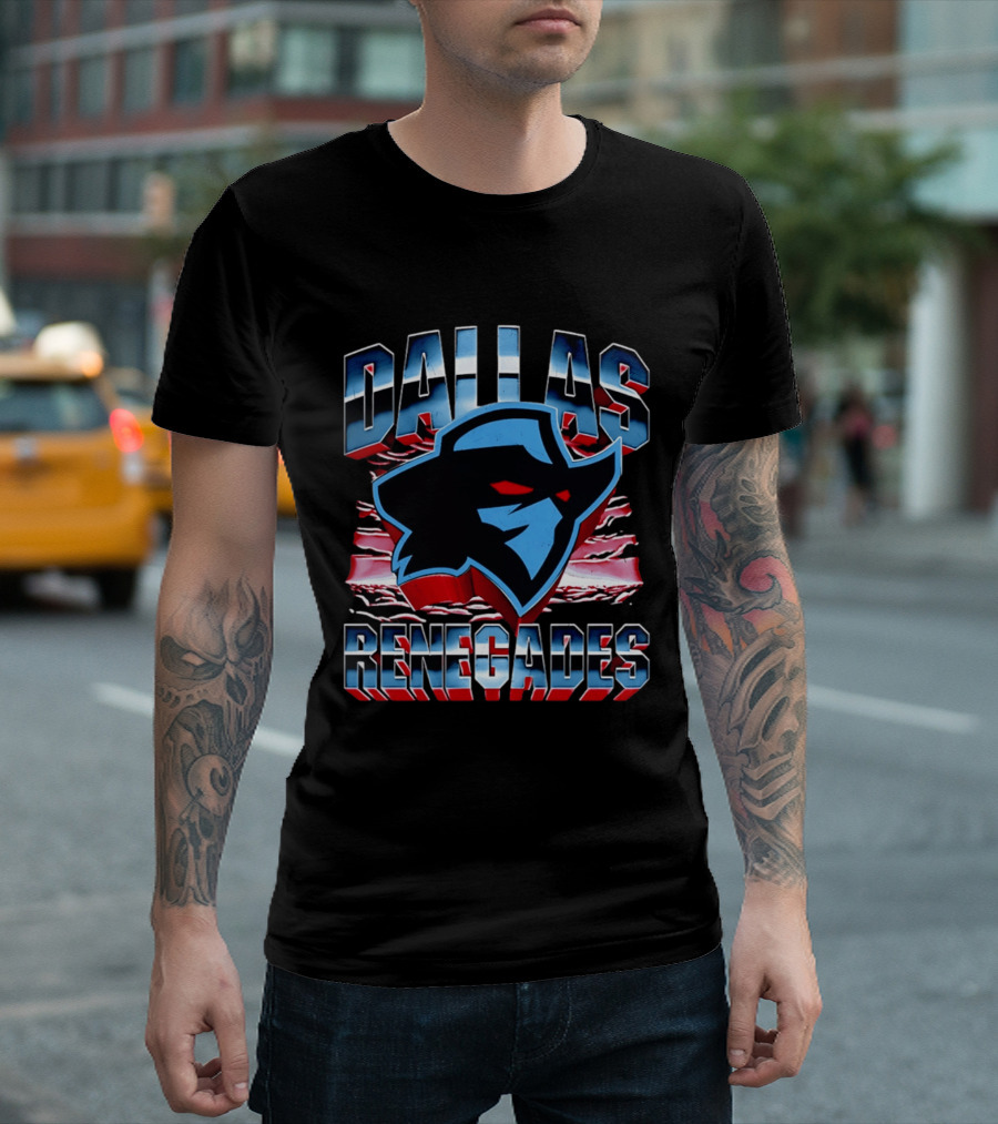Dallas Renegades UFL Team Emblem Rugged T-Shirt