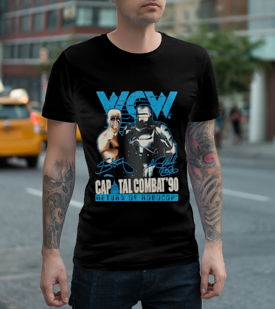 WCW Capital Combat 90 Return Of Robocop T-Shirt