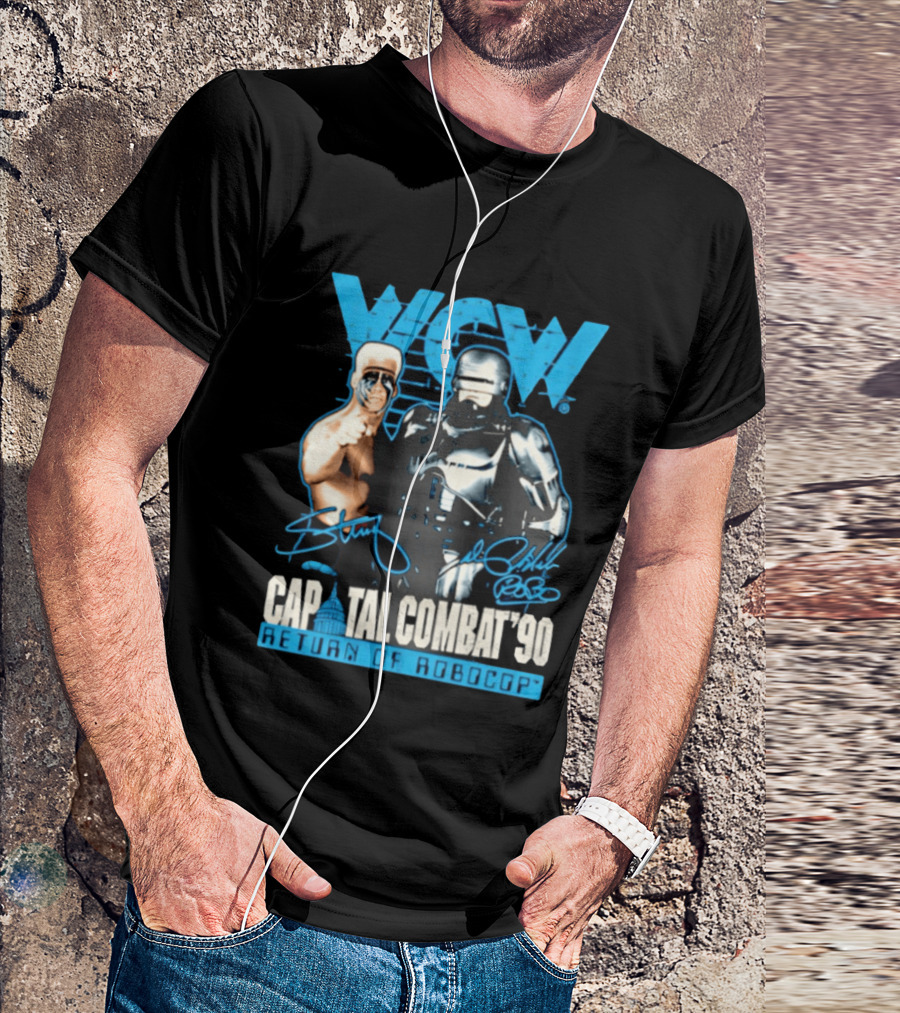 WCW Capital Combat 90 Return Of Robocop T-Shirt