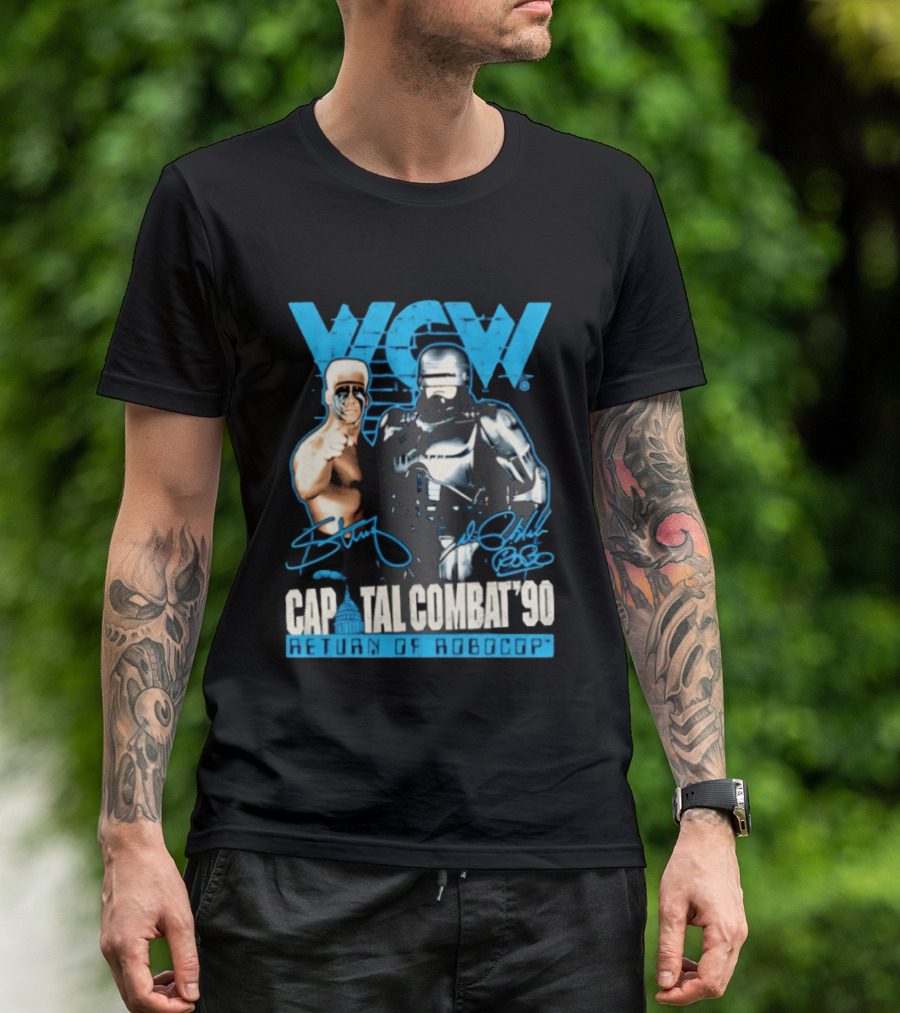 WCW Capital Combat 90 Return Of Robocop T-Shirt