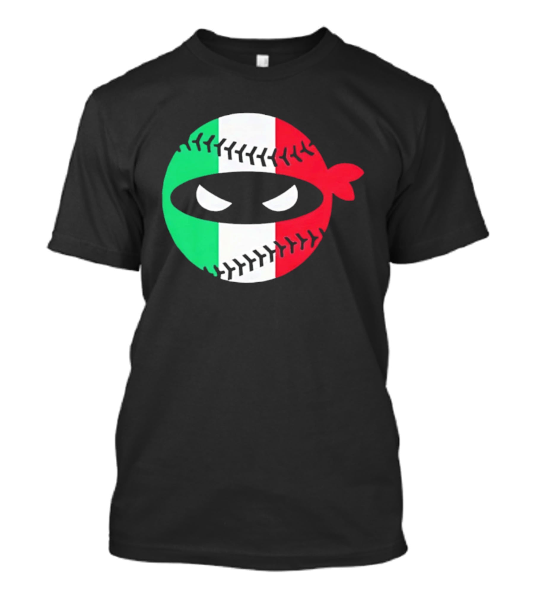 Pitching Ninja Italy Baseball Italian Flag Sports Fan Элита T-Shirt