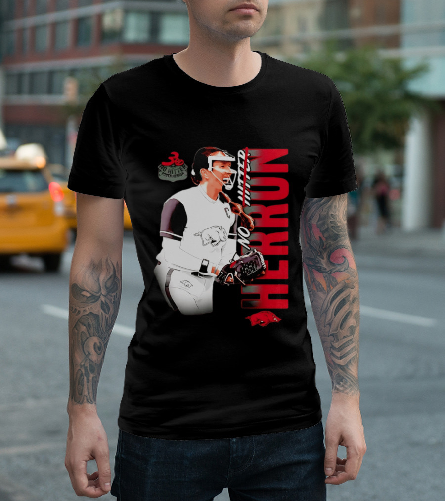 Robyn Herron Arkansas Razorbacks No Hitter No Hitz Herron T-Shirt