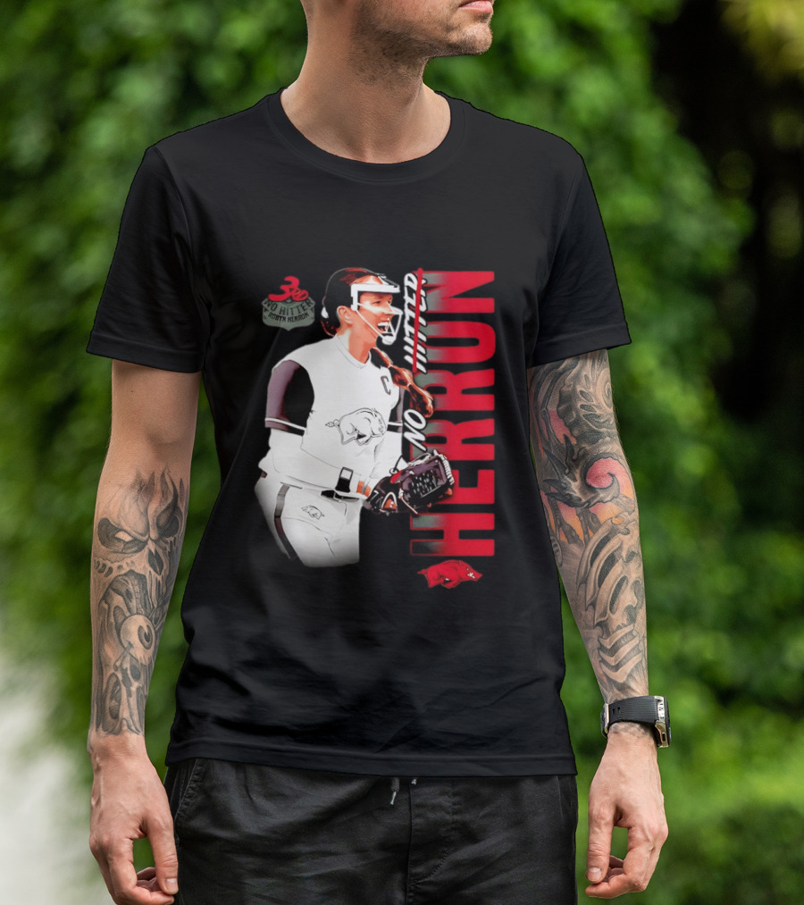 Robyn Herron Arkansas Razorbacks No Hitter No Hitz Herron T-Shirt