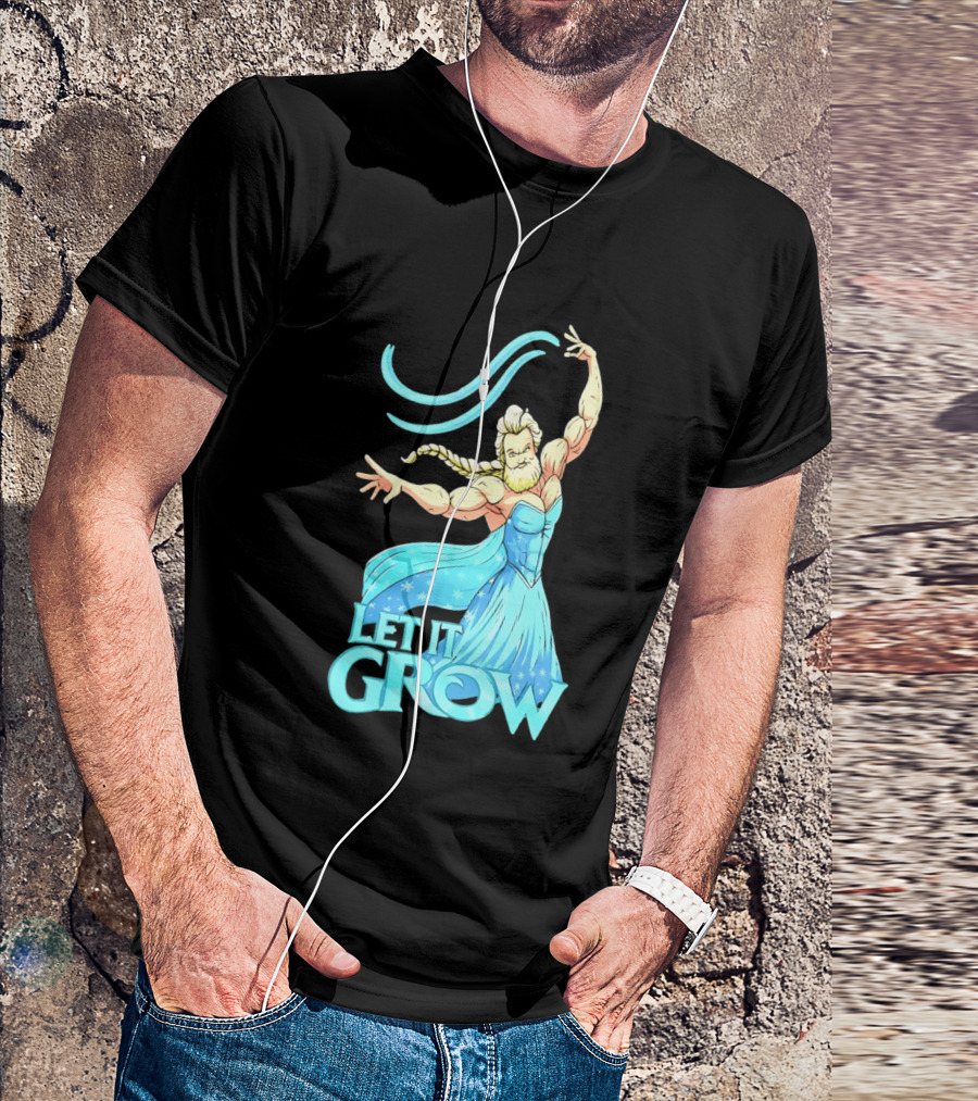 Let It Grow Frozen Elsa Muscular T-Shirt