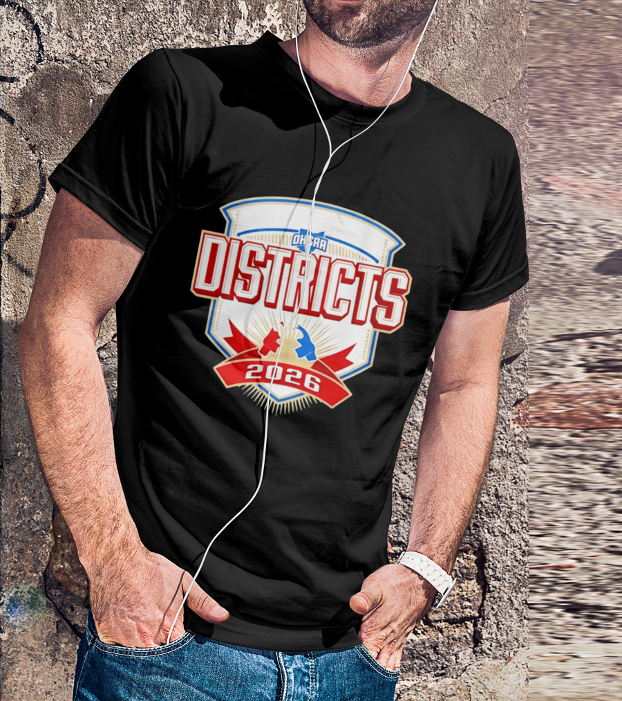 OHSAA 2026 Boys Wrestling Districts T-Shirt