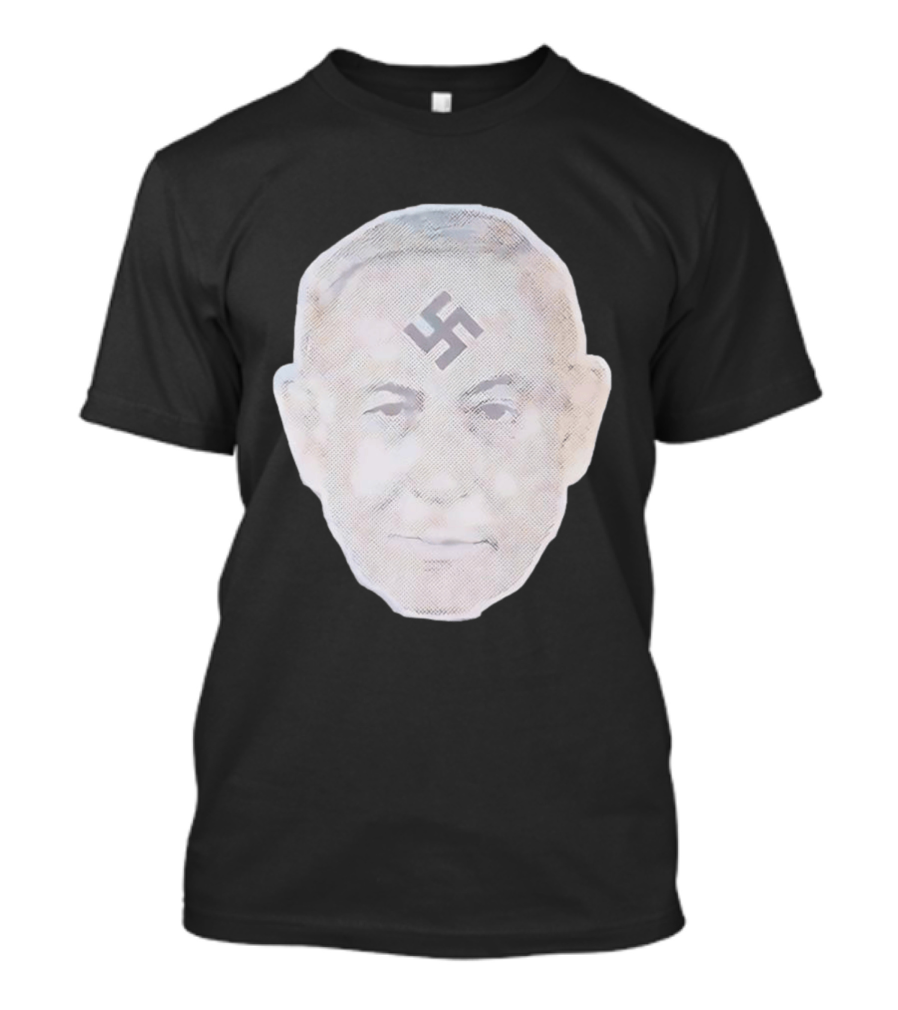 Benjamin Netanyahu With Nazi Swastikas T-Shirt