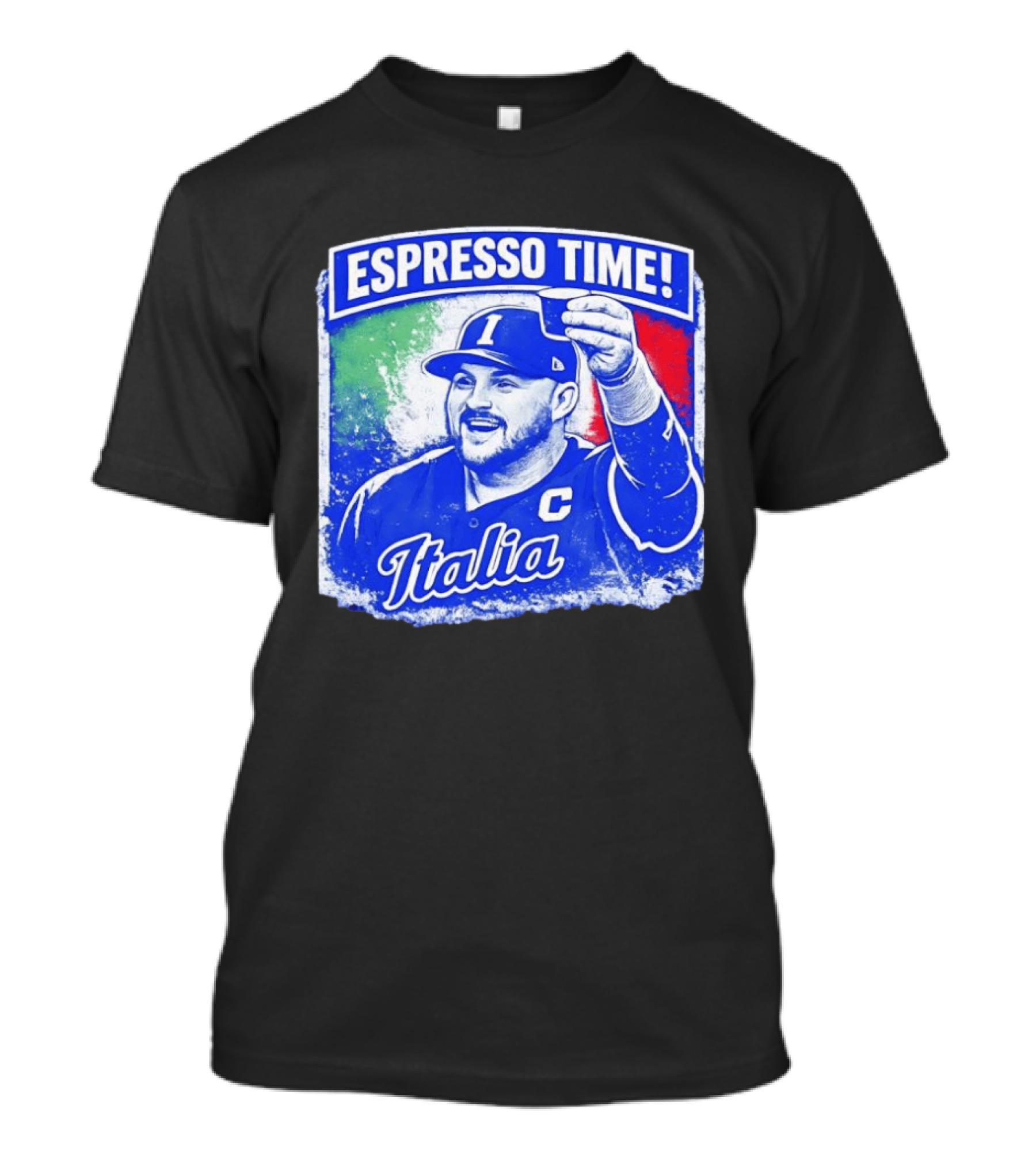 Espresso Time Italia Italy Baseball Celebration T-Shirt