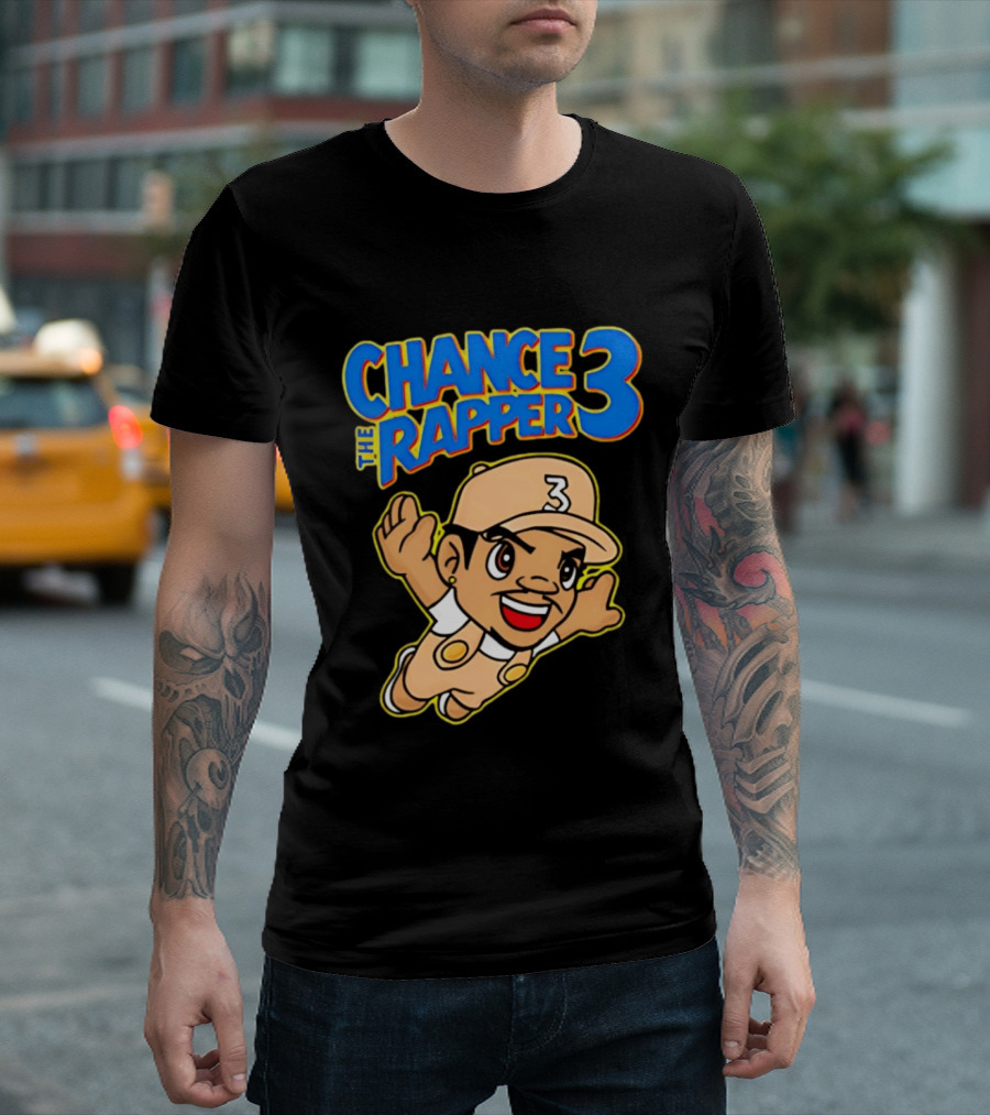 Chance The Rapper Super Mario 3 Character Mashup T-Shirt