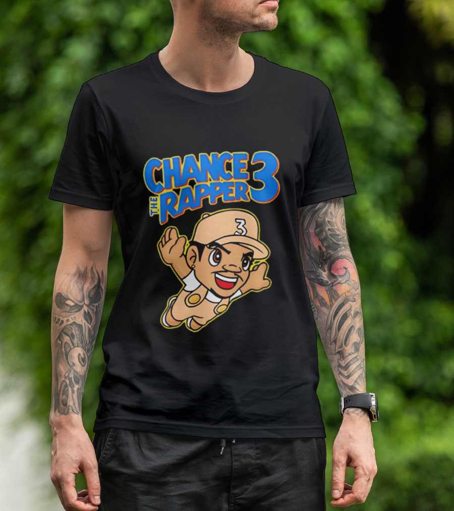 Chance The Rapper Super Mario 3 Character Mashup T-Shirt