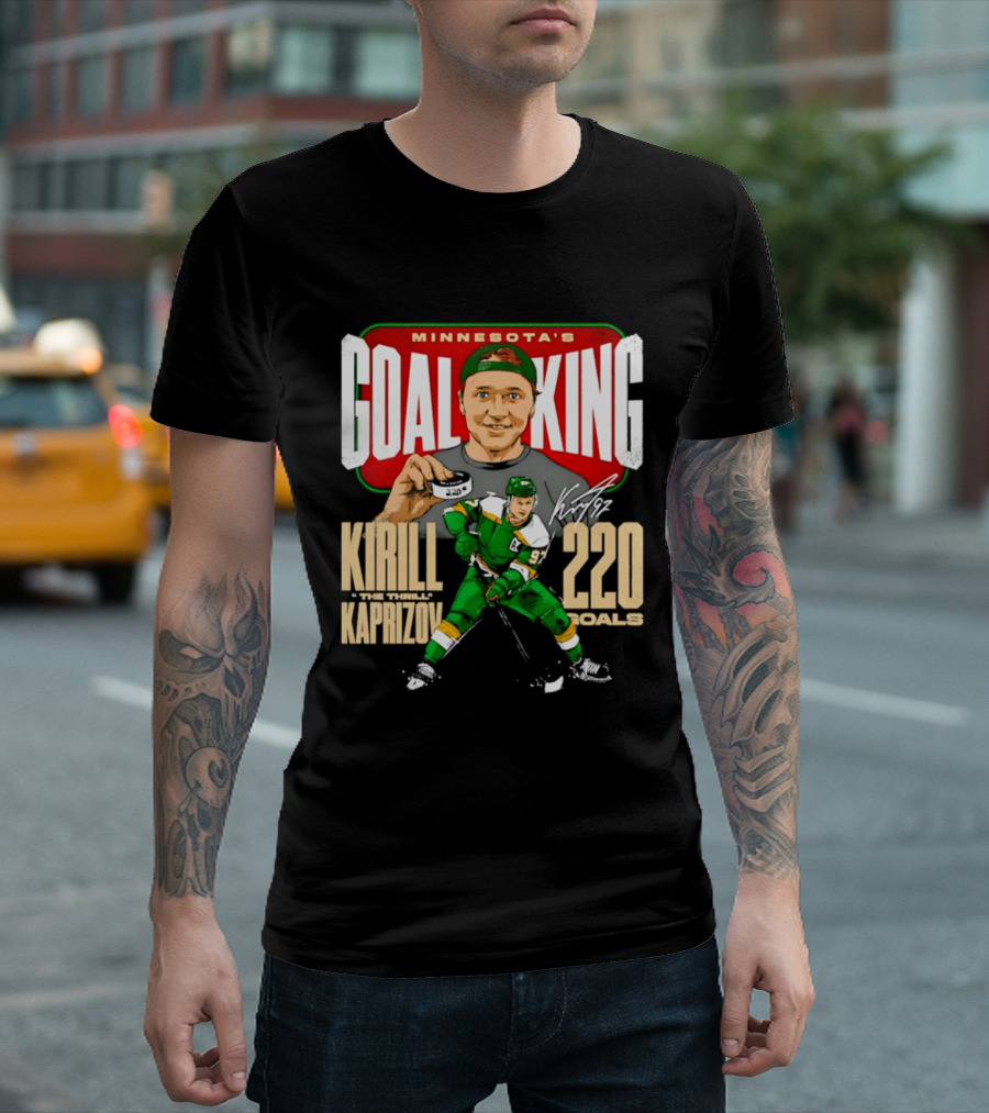 Minnesota's Goal King Kirill Kaprizov 220 Goals T-Shirt