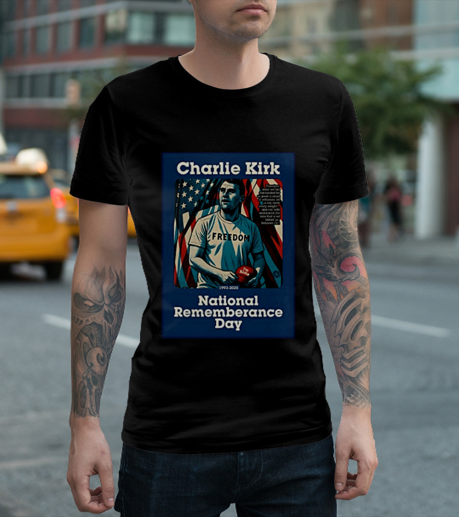 Charlie Kirk Freedom National Remembrance Day 1993 2025 T-Shirt