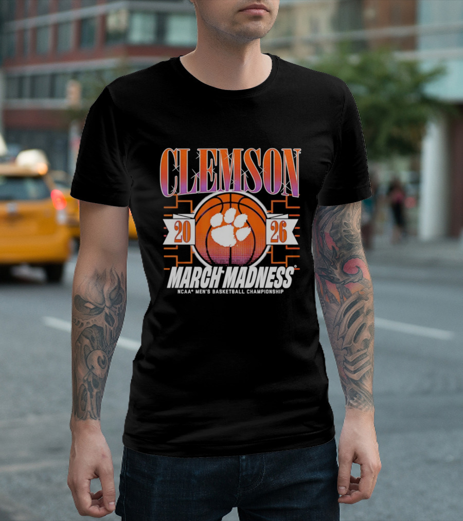 Clemson Tigers 2026 March Madness NCAA Men's Basketball Championship T-Shirt