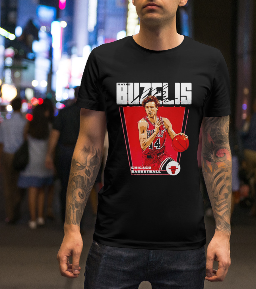 Matas Buzelis Chicago Basketball Bulls 14 T-Shirt