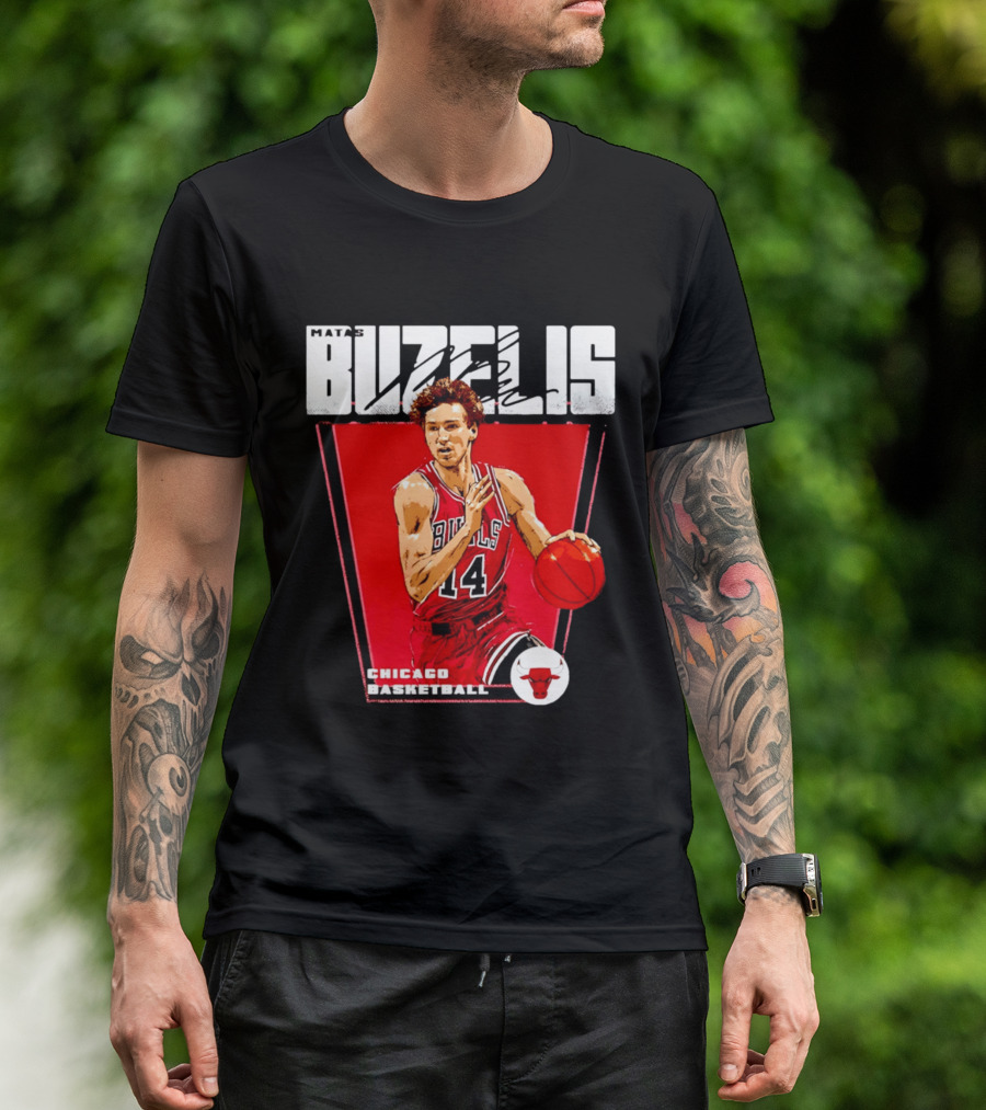 Matas Buzelis Chicago Basketball Bulls 14 T-Shirt