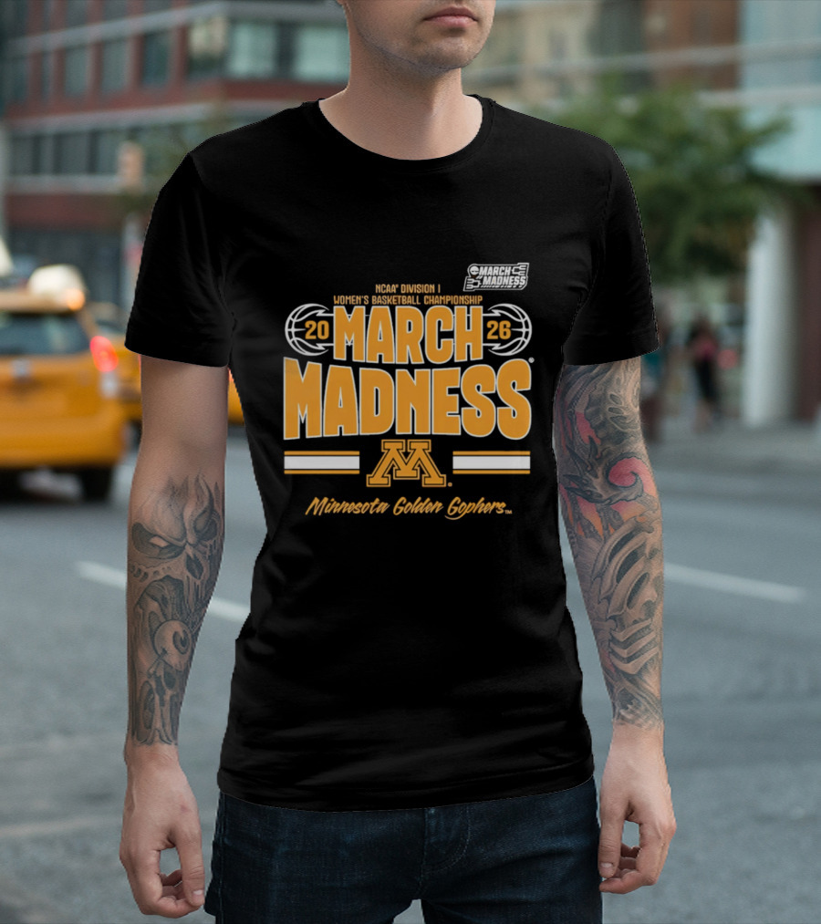 NCAA Division I Women's Basketball Championship 2026 March Madness Minnesota Golden Gophers T-Shirt