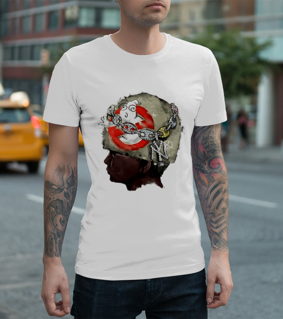 Swag Stealer Album Ghostbusters Chain Art NY Yankees T-Shirt