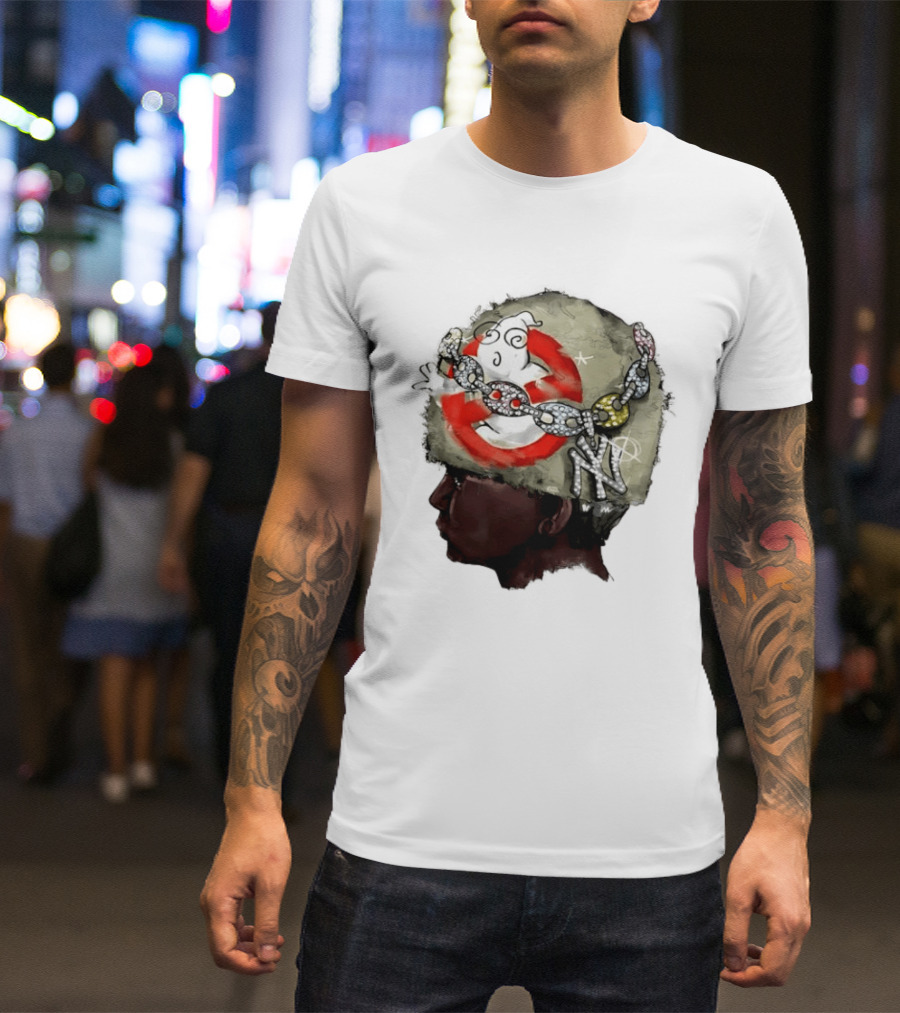 Swag Stealer Album Ghostbusters Chain Art NY Yankees T-Shirt
