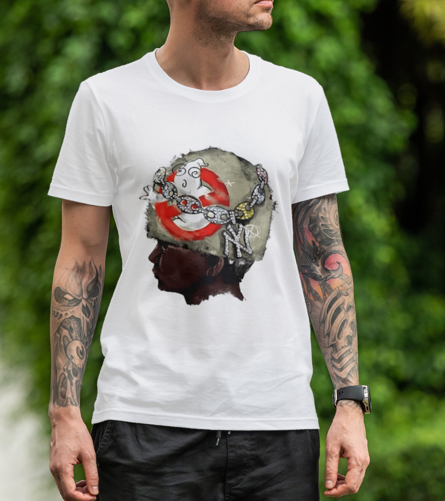 Swag Stealer Album Ghostbusters Chain Art NY Yankees T-Shirt