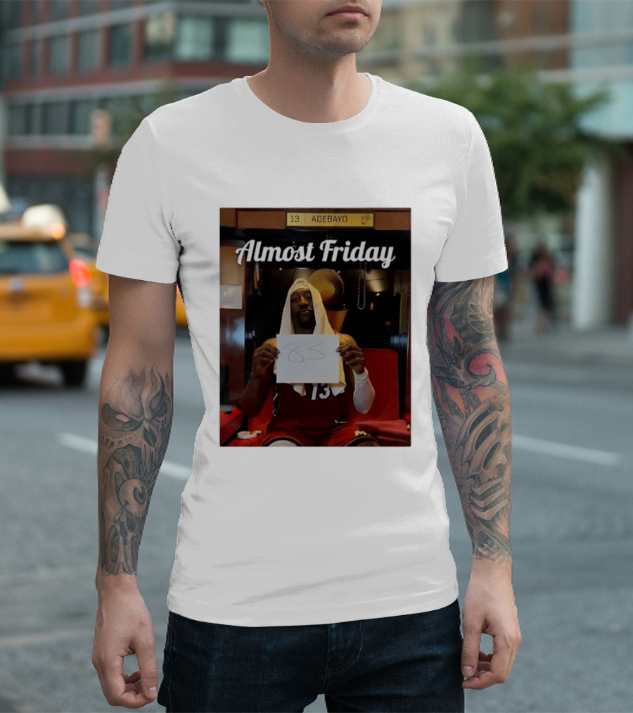 Almost Friday Bam Adebayo 83 Points Locker Room Moment T-Shirt