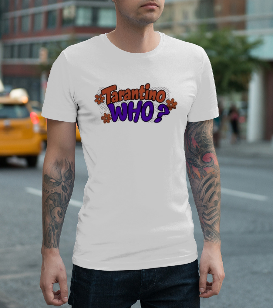 Tarantino Who Retro Groovy Flowers T-Shirt