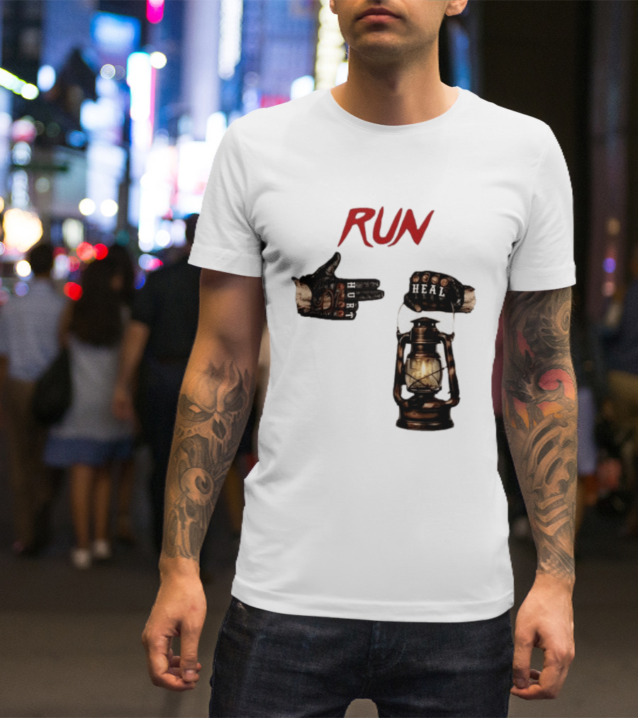 RUN Bray Wyatt Hurt Heal Lantern Mashup T-Shirt