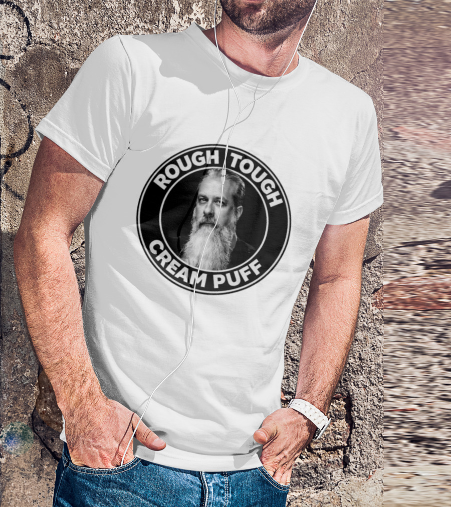 Rough Tough Cream Puff Bearded Man Circular T-Shirt