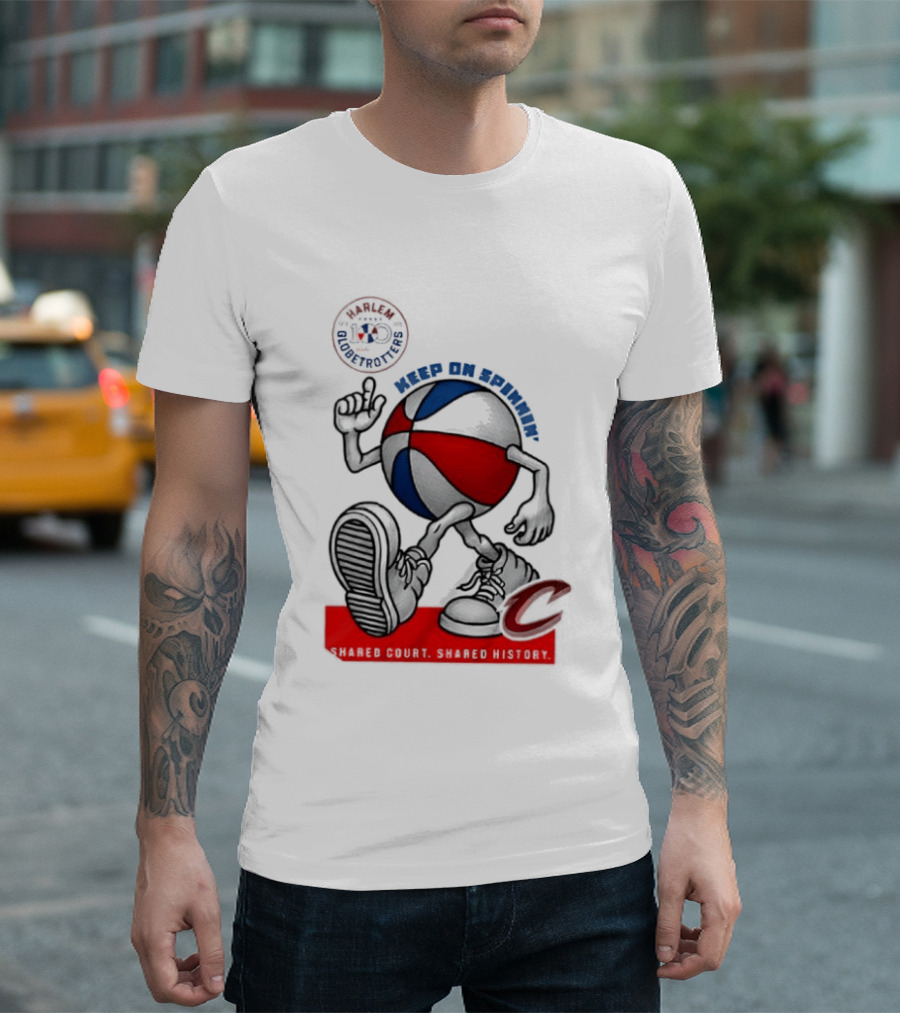 Cleveland Cavaliers Keep On Spennim Shared Court Shared History Basketball T-Shirt