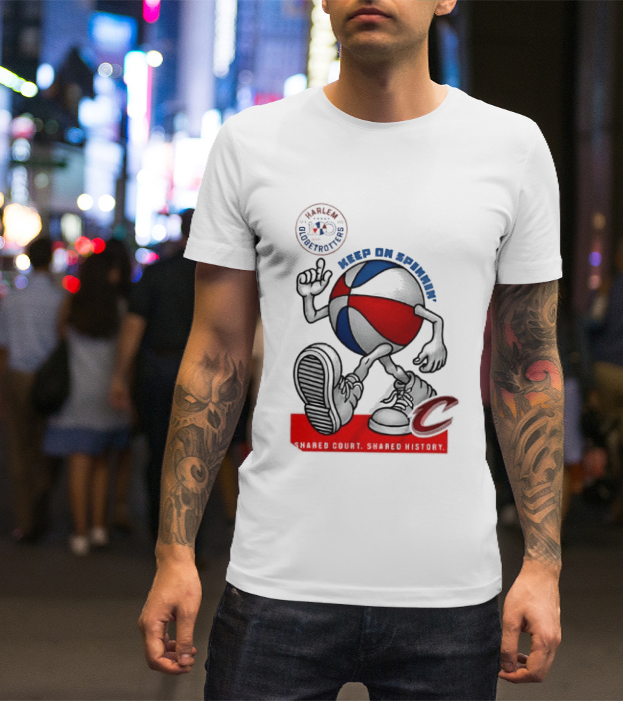 Cleveland Cavaliers Keep On Spennim Shared Court Shared History Basketball T-Shirt